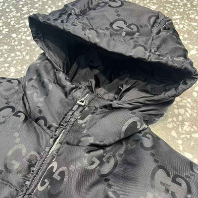 Jaqueta Gucci GG Canvas Jumbo Puffer Preta