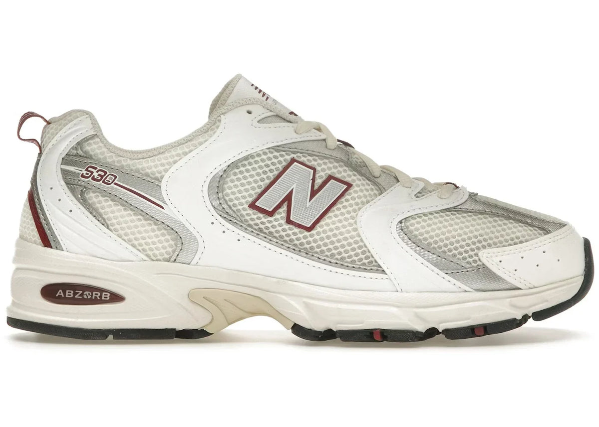 New Balance 530 Sea Salt White Mercury Red