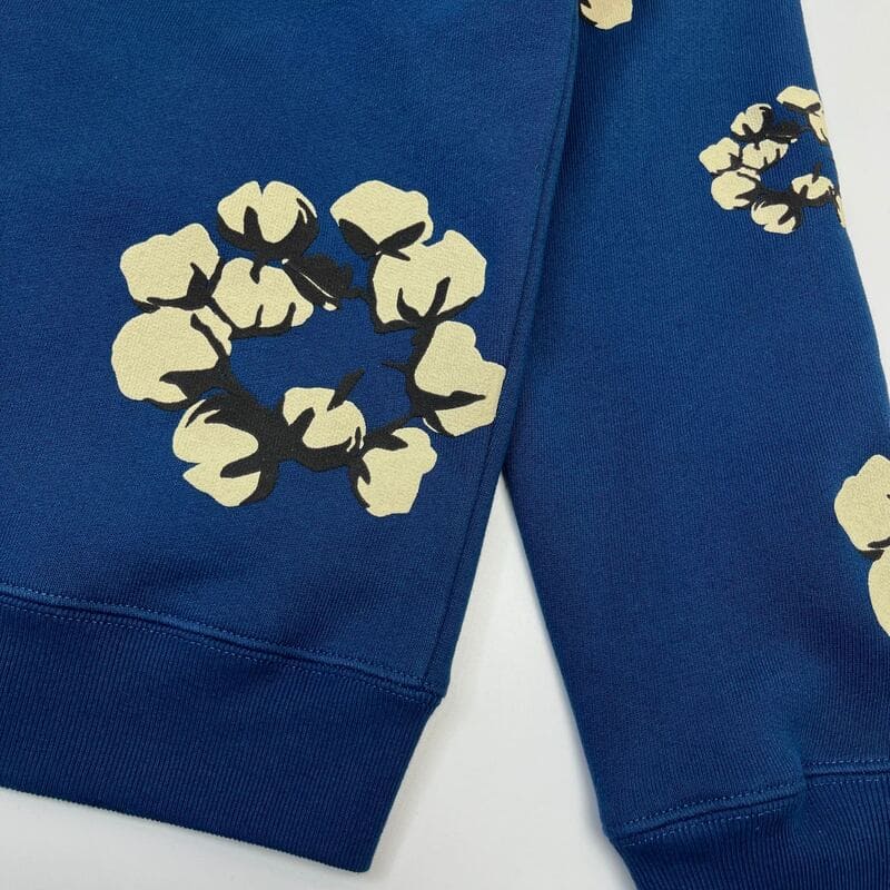 Moletom Denim Tears x CPFM Wreath Navy Blue