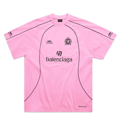 Camiseta Balenciaga Shanghai #10 Soccer Jersey Oversized Pink