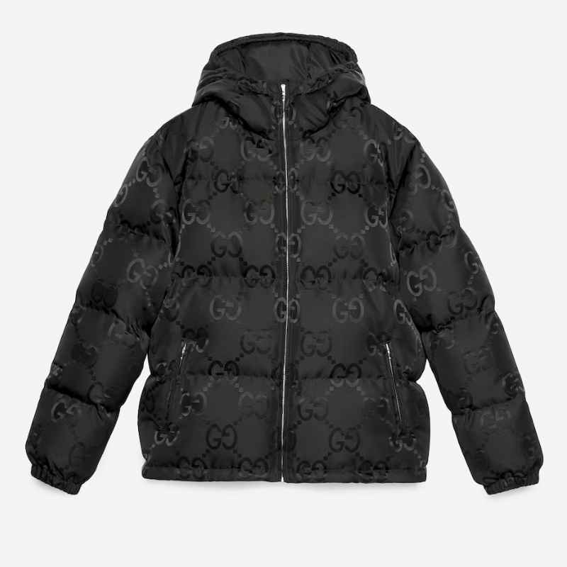 Jaqueta Gucci GG Canvas Jumbo Puffer Preta