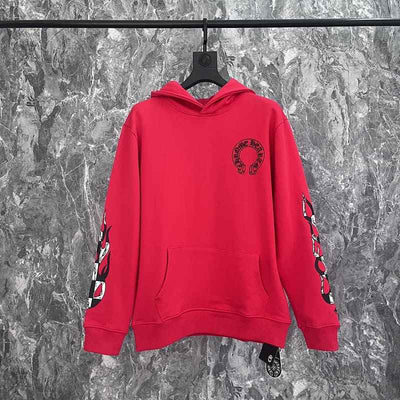 Moletom Chrome Hearts x Matty Boy Flames Vermelho