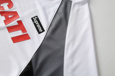 Camiseta Supreme x Ducati Soccer Jersey Branca