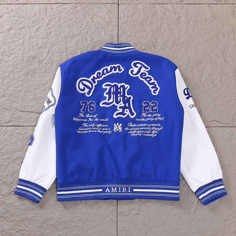 Jaqueta Amiri MA Dream Team Varsity Azul