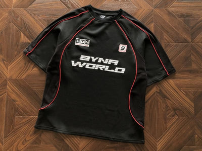Conjunto Syna World Perforated Perfomance Black Red