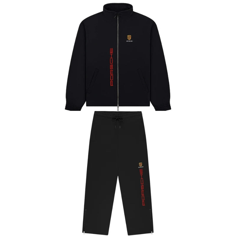 Conjunto Aimé Leon Dore x Porsche Nylon Track Black