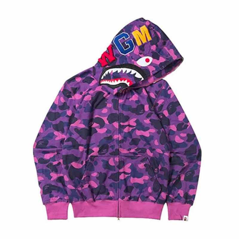 Moletom Bape Shark ABC Camo Roxo