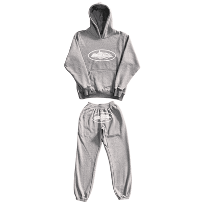 Conjunto Moletom Corteiz  RTW Cinza