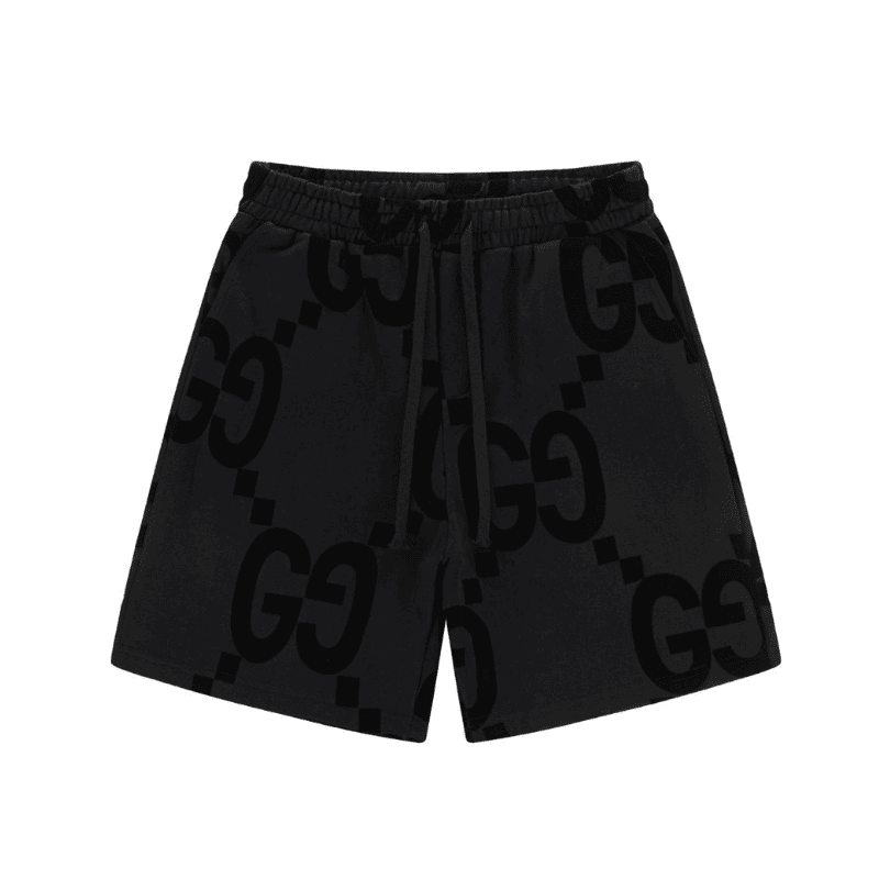 Bermuda Moletom Gucci GG Logo Preto