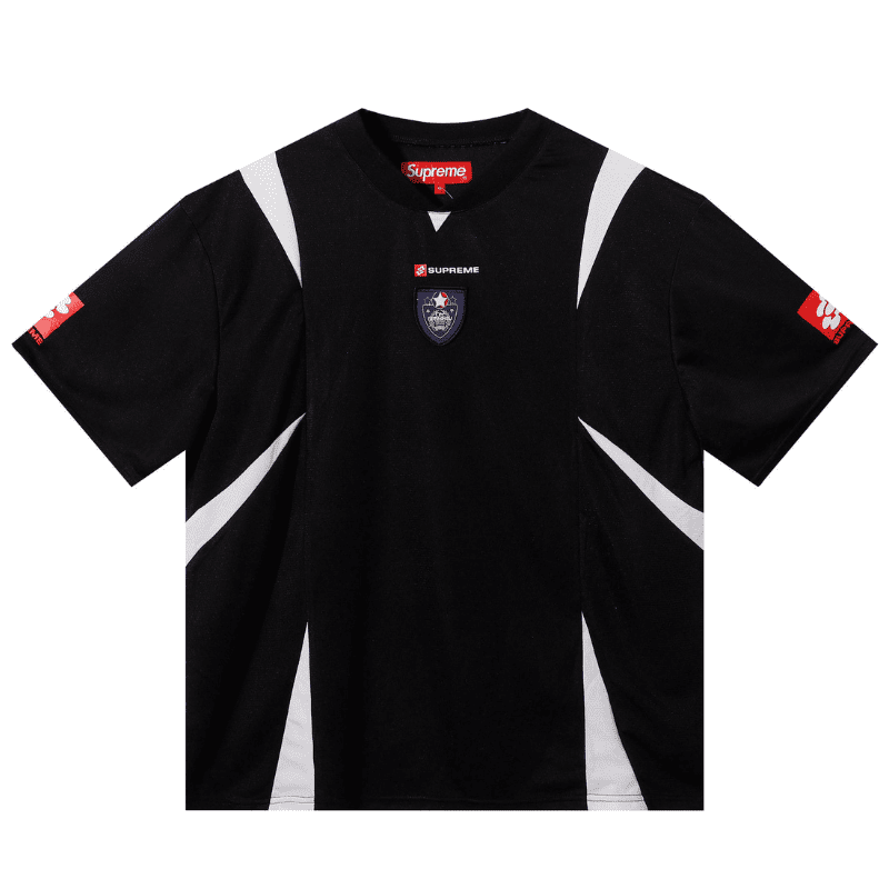 Camiseta Supreme Crest Soccer Jersey Black