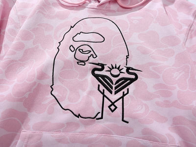Moletom Bape x Inter Miami Camo Rosa