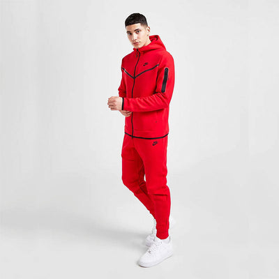 Conjunto Nike Tech Fleece Vermelho