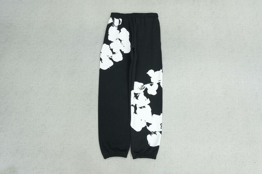 Calça Denim Tears Big Cotton Wreath Black