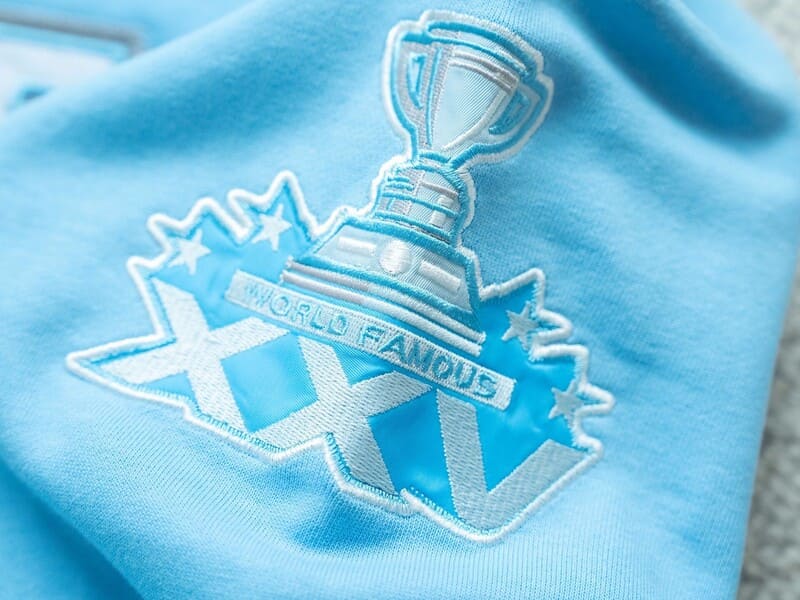 Moletom Supreme Football Zip Up Hooded Light Blue