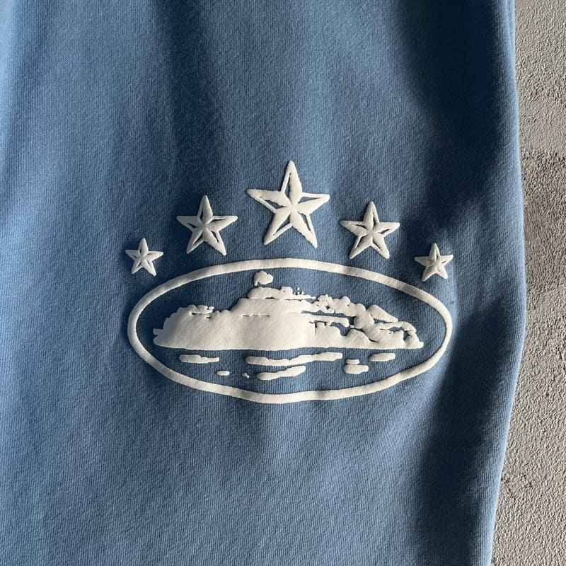 Conjunto Moletom Corteiz 5 Starz Alcatraz Azul