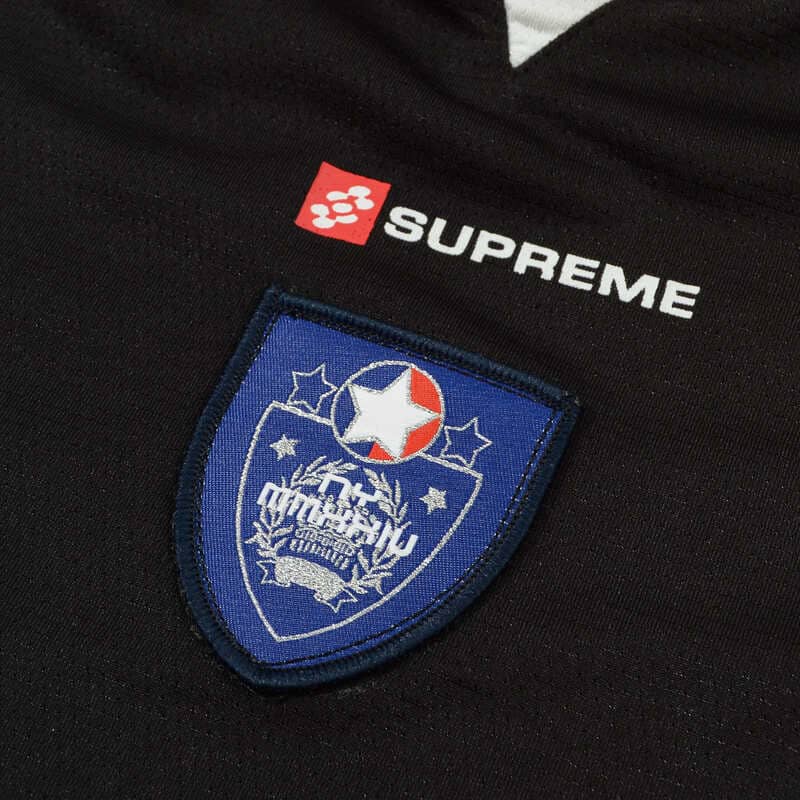 Camiseta Supreme Crest Soccer Jersey Black