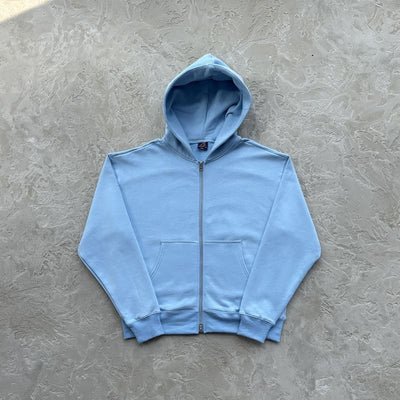 Jaqueta Corteiz Hybrid Knit Alcatraz Azul