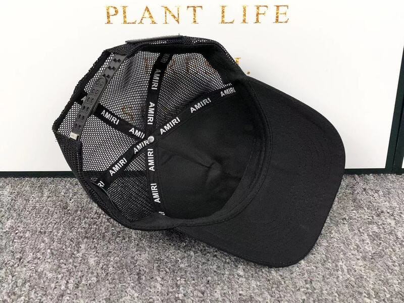Boné Amiri Trucker AM Paint Drip Logo Preto