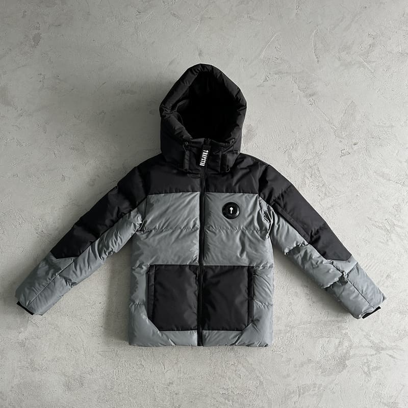 Jaqueta Trapstar Decoded Puffer Black/Grey