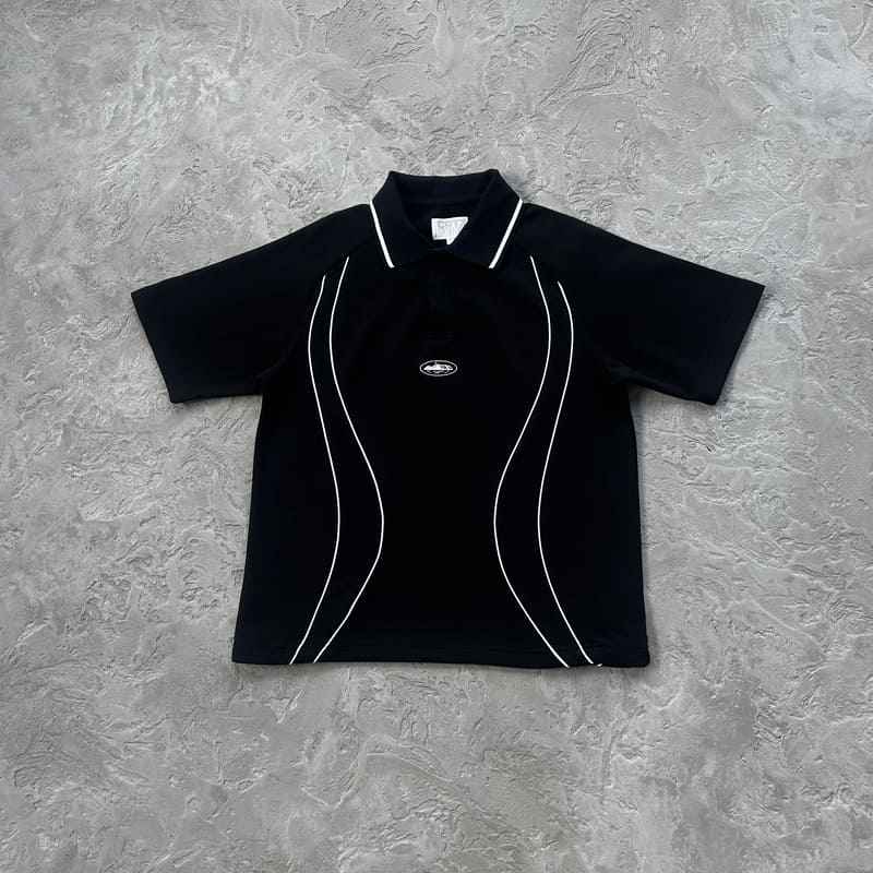 Conjunto Corteiz Island Pique Polo Preto