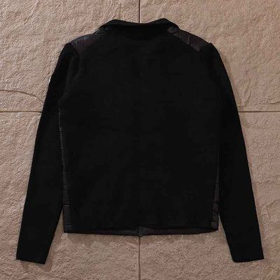 Jaqueta Moncler Matelassê knitting Preta