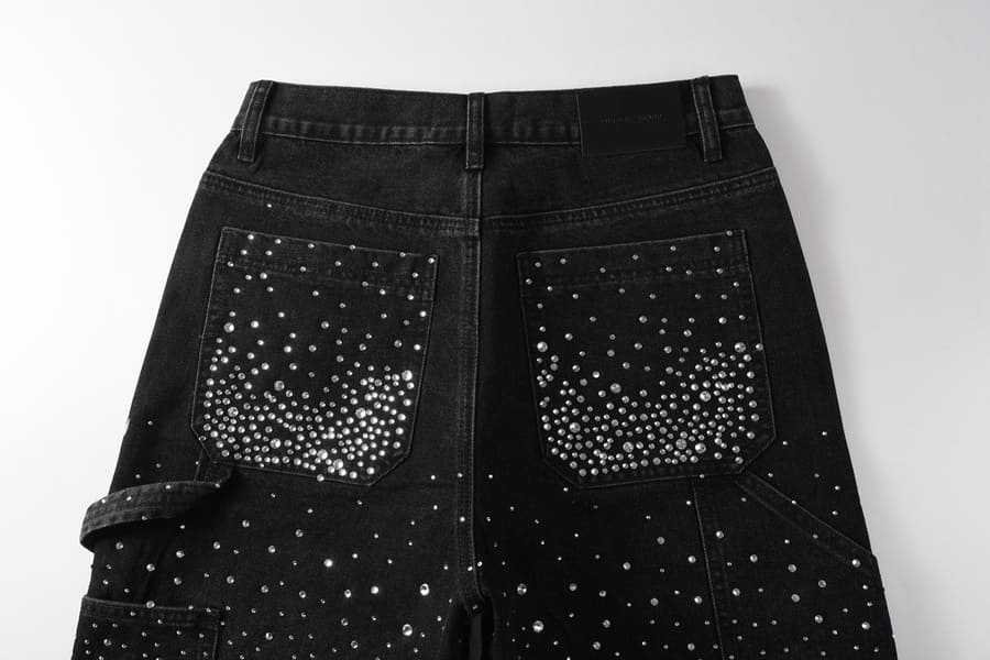 Bermuda Purple Brand Jeans Crystal Black
