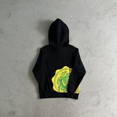Conjunto Syna World College Logo Preto/Amarelo